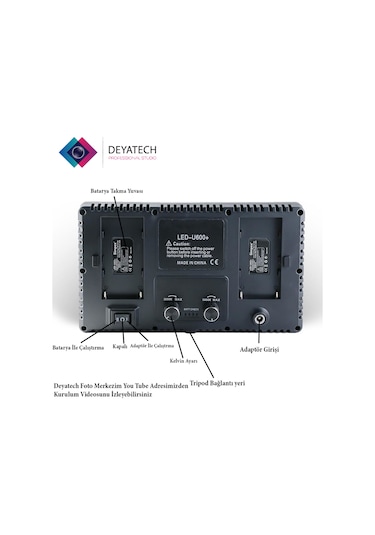 Deyatech Pro Led 600 Stüdyo Işığı
