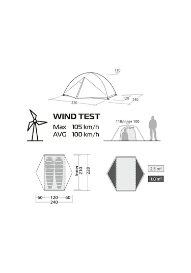 Robens Aster 2 Pro Ultralight Multi Çok Renkli