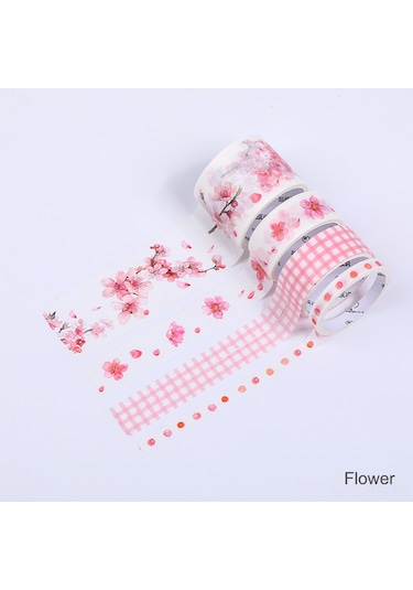 Reedark Renkli Washi Bant Seti - 4 Rulo 30mm,15mm,5mm Dıy Dekorasyon Ve El Sanatları İçin