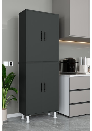 Ae-2086 Bala Antrasit Çok Amaçlı Mutfak Dolabı&banyo Dolabı