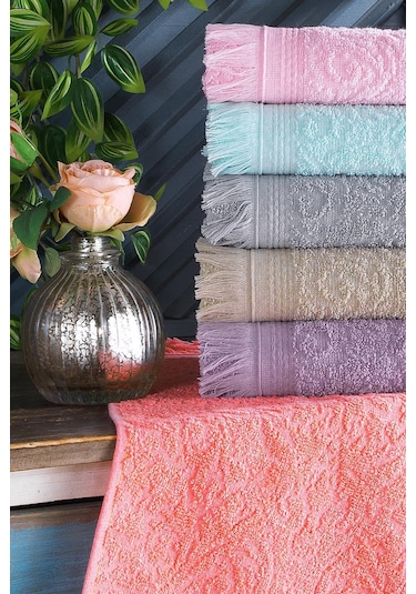 Fringe El ve Yüz Mutfak Havlusu Seti 6'lı 30 x 50 Çok Renkli