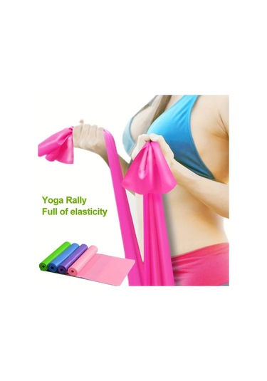 Elmpaly Yeşil 6.56ft Premium Lastik Direnç Bandı Yoga Ve Evde Fitness Güç Antrenmanı İçin Yeşil