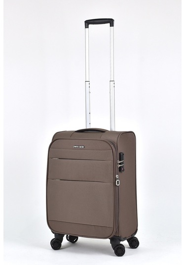 Pierre Cardin Ultra Light Hafif Lüx Kumaş Kabin Boy Valiz Kahverengi Pc4200 Kahverengi