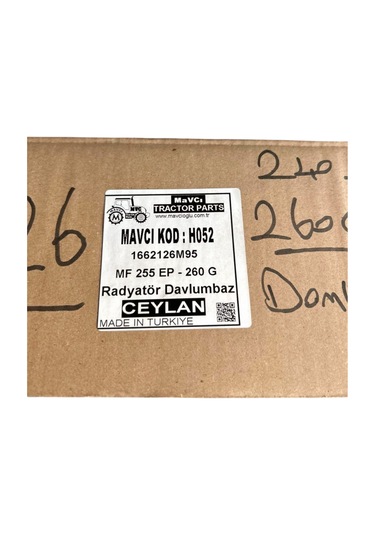 Massey Ferguson 240 Efsane-255ep-260g Radyatör Davlumbazı Mavcıoğlu Marka