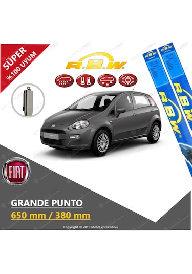 Rbw Fiat Grande Punto 2005 - 2014 Ön Muz Silecek Takımı