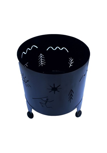 Exp-outdoor Orman Şöminesi Bahçe Teras Kamp Ateş Kutusu Cave Serisi Çok Renkli