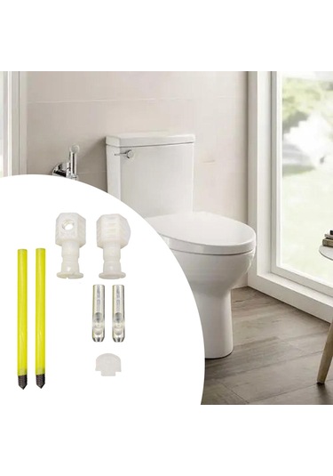 Suntek Klozet Oturağı Vidası 400kg Yük Kapasitesi Donanımı Üstten Monteli