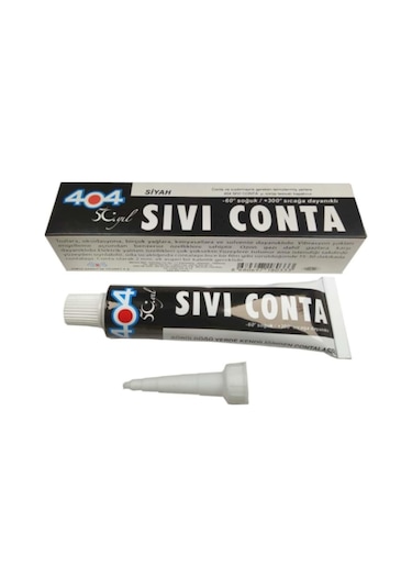 404 Yüksek Isı Silikonu Isıya Dayanıklı Silikon Siyah Renk Siyah