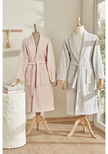 Karaca Home Alven %100 Pamuk 4 Parça Aile Banyo Seti Pudra - Gri