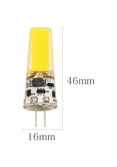 G4 Led Ampül 12 Volt 9 Watt  ( Beyaz ışık ve Sarı ışık) 5 Adet