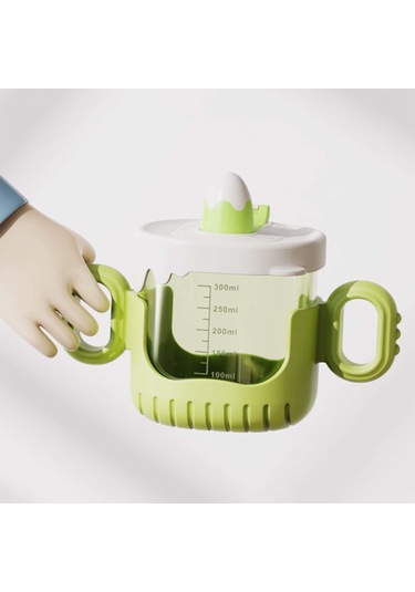 Dolıty Damlatmaz Bardak 10 Oz Karikatür Taşınabilir Yeşil