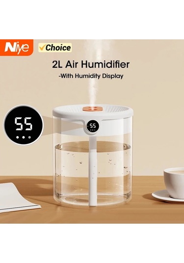 Myinkai Yeni 2l Çift Sprey Nemlendirici Usb Büyük Kapasiteli Ev