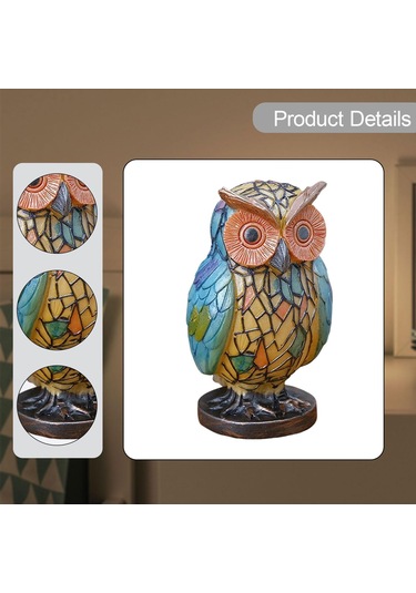 Suntek Çocuk Odası Dekorasyonu İçin Reçine Baykuş Şekilli Çok Renkli