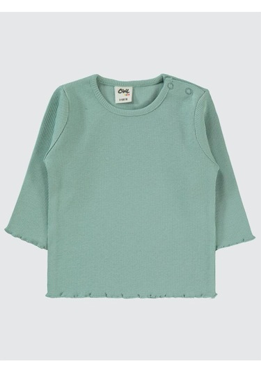 Civil Baby Kol Ucu Detaylı 6-18 Ay Sweatshirt Çağla Yeşili