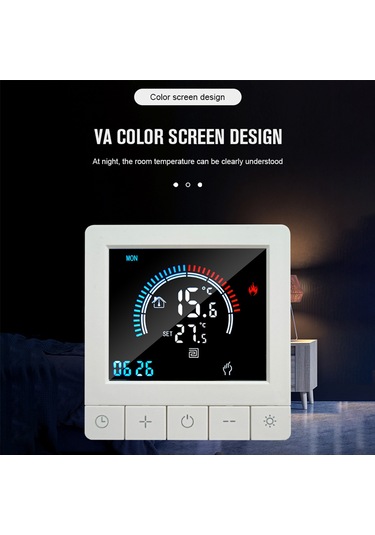 Padalink 3a Su Isıtma Akıllı Termostat, Wifi Uzak Kontrol, 5-60 C Ayarlı, Va Renkli Ekran, Programlama Ve Çocuk Kilidi, 90-240v, Enerji Tasarruflu