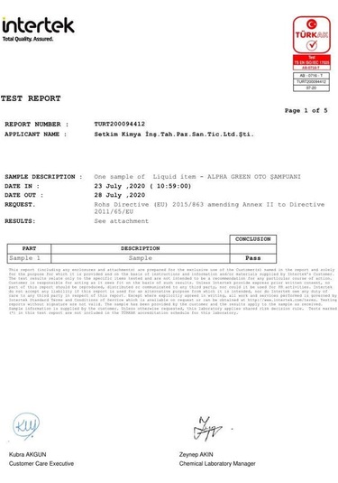 Divortex Alpha Foam Ph Nötr Cilalı Oto Şampuanı 20 Lt.