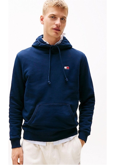 Tjm Reg Badge Hoodıe Ext-8552 Mavi