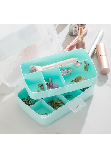 Porsima 1192-1 Premium 12 Bölmeli Çok Amaçlı Organizer Saklama Ka Yeşil