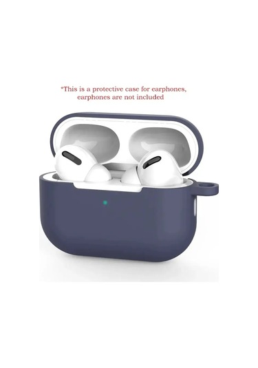Snapbuy Airpods Uyumlu Pro Silikon Koruyucu Kılıf - Yumuşak Ve Düz Renkli Bluetooth Kulaklık Kapağımidnight Blue Midnight Blue