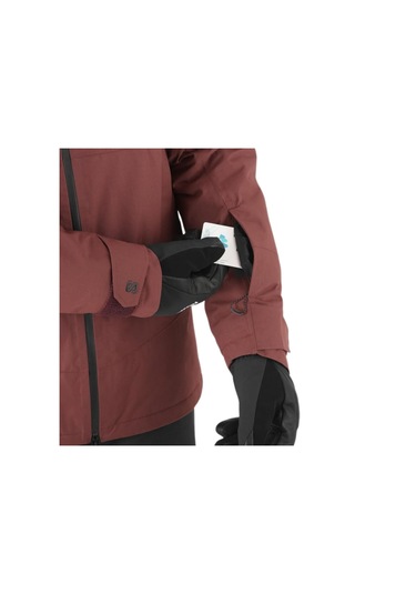 Salomon Salomon Transfer Puff Erkek Kayak Montu Bordo C86 Çok Renkli