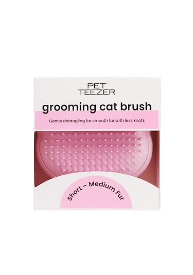 Tangle Teezer Pet Teezer Cat Grooming Brush Millennial Pink Kedi