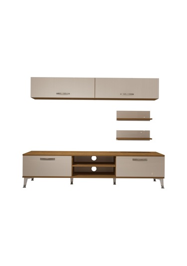 Decoraktiv Eko 5 Mdf Dvd Silver Tv Ünitesi Tv Sehpası Pera - Beyaz