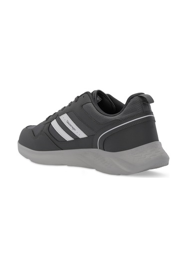 Slazenger IDEAL I Büyük Beden Erkek  Koyu Gri / Beyaz Koşu & Yürüyüş Spor Ayakkabısı