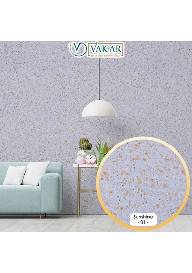 Vakar Premium Canli Siva Sunshine 01 2kg Paket BEYAZ ZEMiN SOMON DESEN