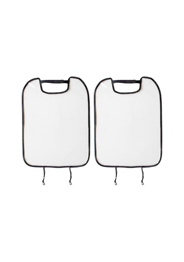 Wezone 2 Adet Çocuk Arabası Koltuk Arka Koruyucu Kılıfı Siyah Polyester+pvc, 58x44cm