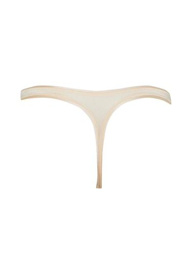DeFacto String Slip Külot-Fall in Love D5880AX24AUBG375 Bej