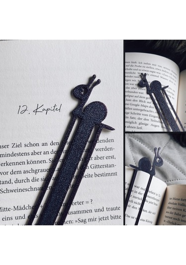 Salyangoz Kitap Ayracı - Tatlı Yer İşareti Salyangoz