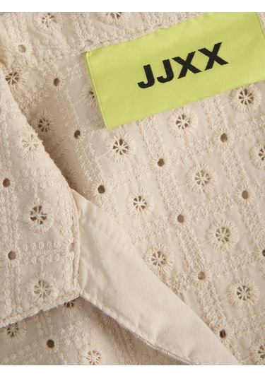 Jack & Jones Kadın Gömlek Yaka Fermuar Kapamali Bluz - Selma - 12277424 Fog