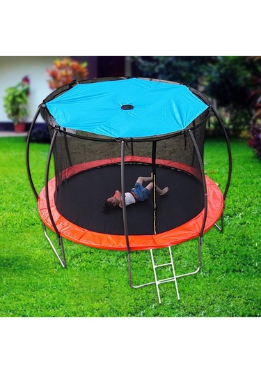 Suntek Trampolin Güneşlik Örtüsü Arka Bahçe Mavi Oyun 4.28m