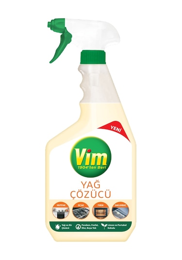 Vim Mutfak Yağ Çözücü Sprey 750 ML