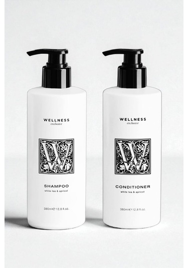 Wellness Exclusive White Tea & Apricot Shampoo 380 Ml + Conditioner 380 Ml Tüm Saçlar