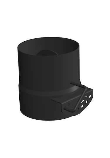 Ayarlanabilir Baca Klapesi / Boy: 8 Cm / Çap: 13 Cm / Mat Siyah Boyalı / Baba's Stove