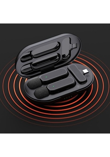 Wondernest Kablosuz Yaka Gürültü Azaltma Mikrofonu Usb-c' Ve Şarj Kutusu