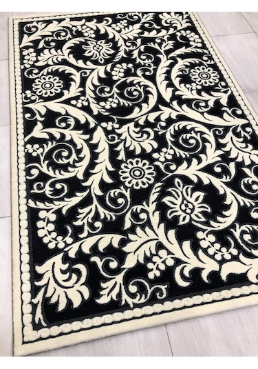 Saray Halı 3B 11470 B 150X230 Krem Siyah 4 M2 Halı !