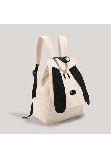 Charhp&kejnt Otantik Karikatür Sırt Çantası 2023 Yeni Sevimli Öğrenci Kanvas Çanta Basit Çok Yönlü Okul Çantası Beyaz