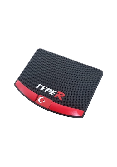 Kaydırmaz Silikonlu Ped Typer Türk Bayrak Desen 17,5 Cm X 13,5cm