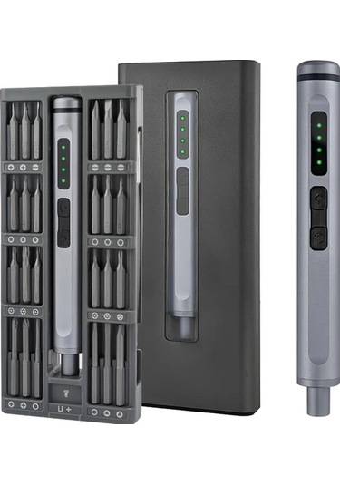 Honeybeeshop Precision Elektrikli Tornavida Seti Alüminyum Kutu Seti Cep Telefonu Onarım Çok Fonksiyonlu Kombinasyon Aracı Tatil Hediyesi