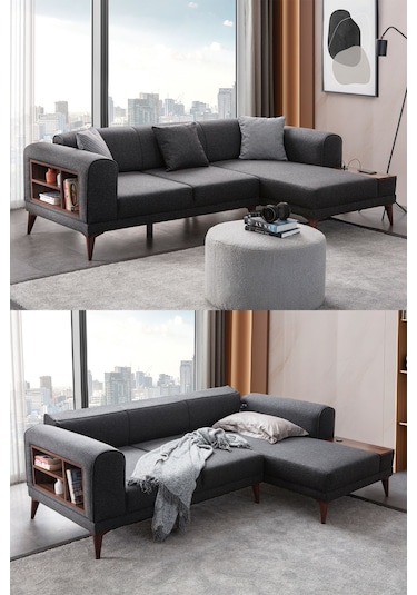 Drog Köşe Koltuk Takımı Antrasit Antrasit