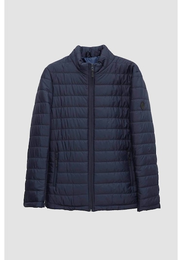 D's Damat Slim Fit Rüzgar Geçirmez Elyaf Dolgulu Erkek Mont Lacivert 3HF07ORT04262 Lacivert