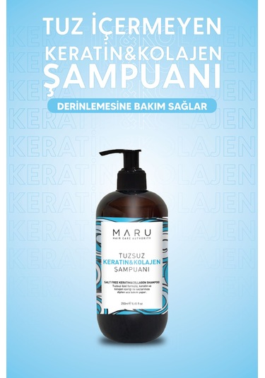 Maru Tuzsuz Kolajen Ve Keratin İçerikli Besleyici Şampuan 250 Ml