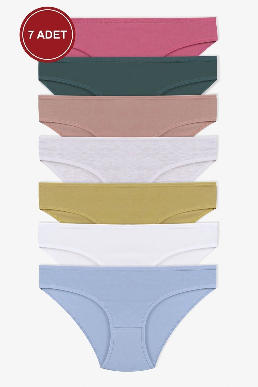 Kadın 7'li Likralı Külot Ko1007ktl L