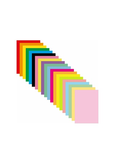 Brauberg A4 Renkli Kağıt, Yazıcı Ve Okul İçin Set 20 Renk 200 Yaprak 272979637 Okul