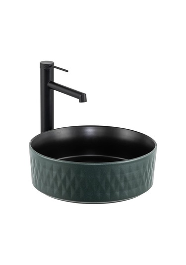 Lena E-W5001YS Tezgahüstü Lavabo Yeşil