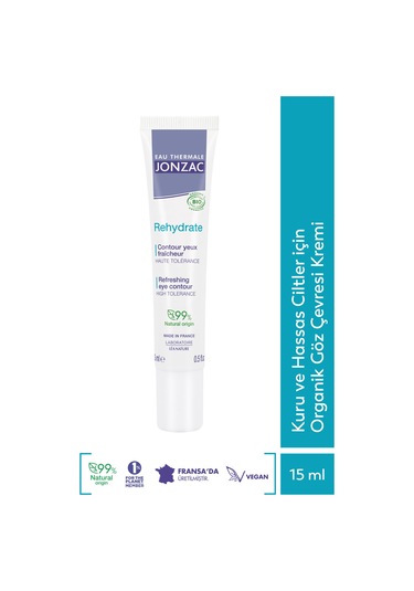 Eau Thermale Jonzac Kuru ve Hassas Ciltler İçin Organik Göz Çevresi Kremi 15 ML