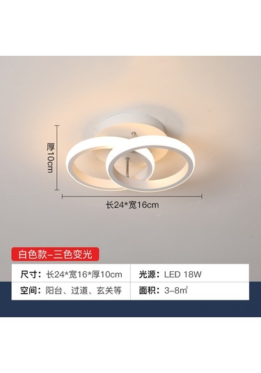 Teltree Modern Led Işık Halkası: Balkon, Koridor Ve Oturma Odası İçin 3 Renkli Dimmerli Aydınlatma Beyaz