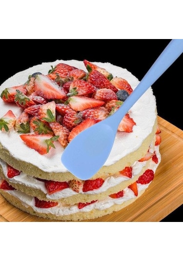 Mavi Pişirme Spatulası Kullanışlı Rahat Kavrama Kolay Temizlenebilir Ördek Dili Kürek Pişirme Mutfak Malzemeleri